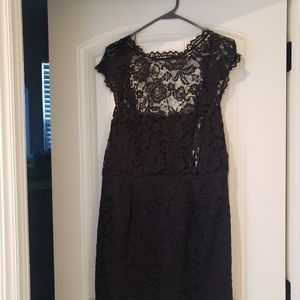 Shoshanna Black Lace Cocktail Dress Size 8/10